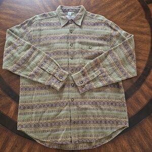 The Territory Ahead Southwestern Patterned Shirt Men's Size XL 100% Cotton